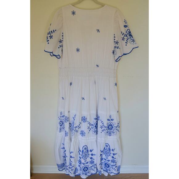 Anthropologie The Somerset Maxi Dress Womens Eyelet 1X - Picture 4 of 5